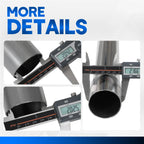8Pcs 2" Mild Steel Mandrel Exhaust Pipe Bend Kit for Universal Fit