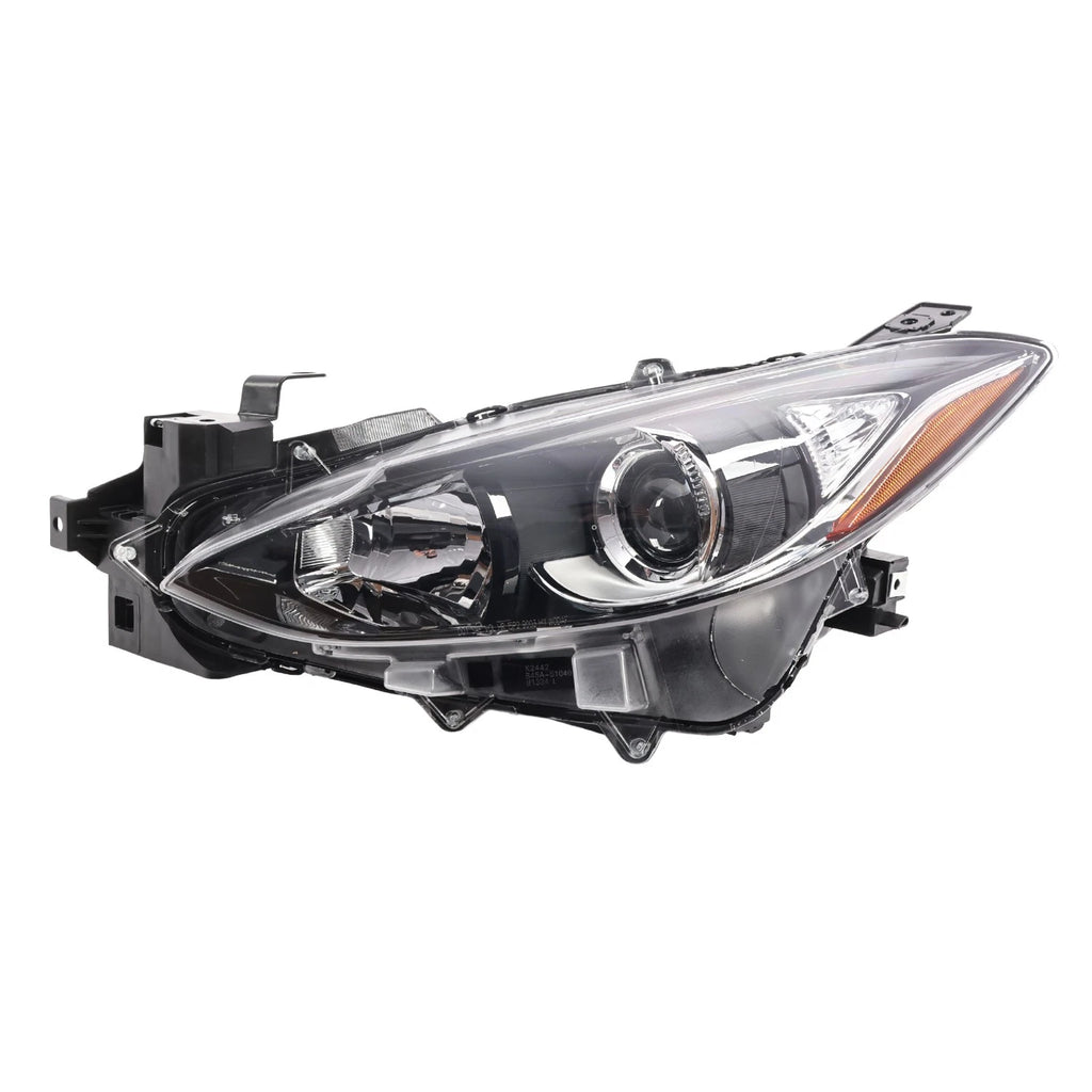 Left Driver Side Headlight for Mazda 3 Hatchback/Sedan (2014–2016)