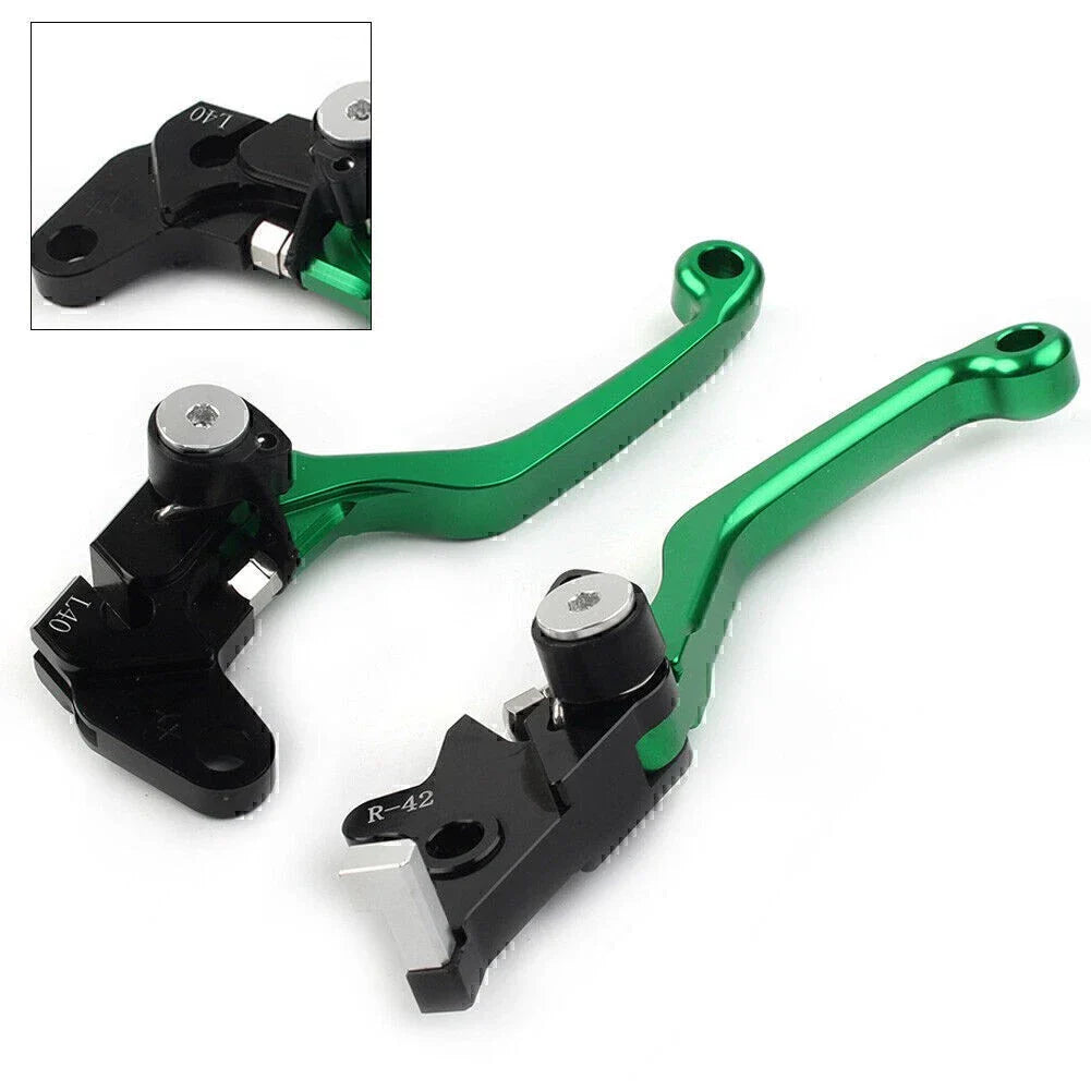 Green Pivot Clutch Brake Levers for Suzuki DRZ400S/SM/E (2000-2022)