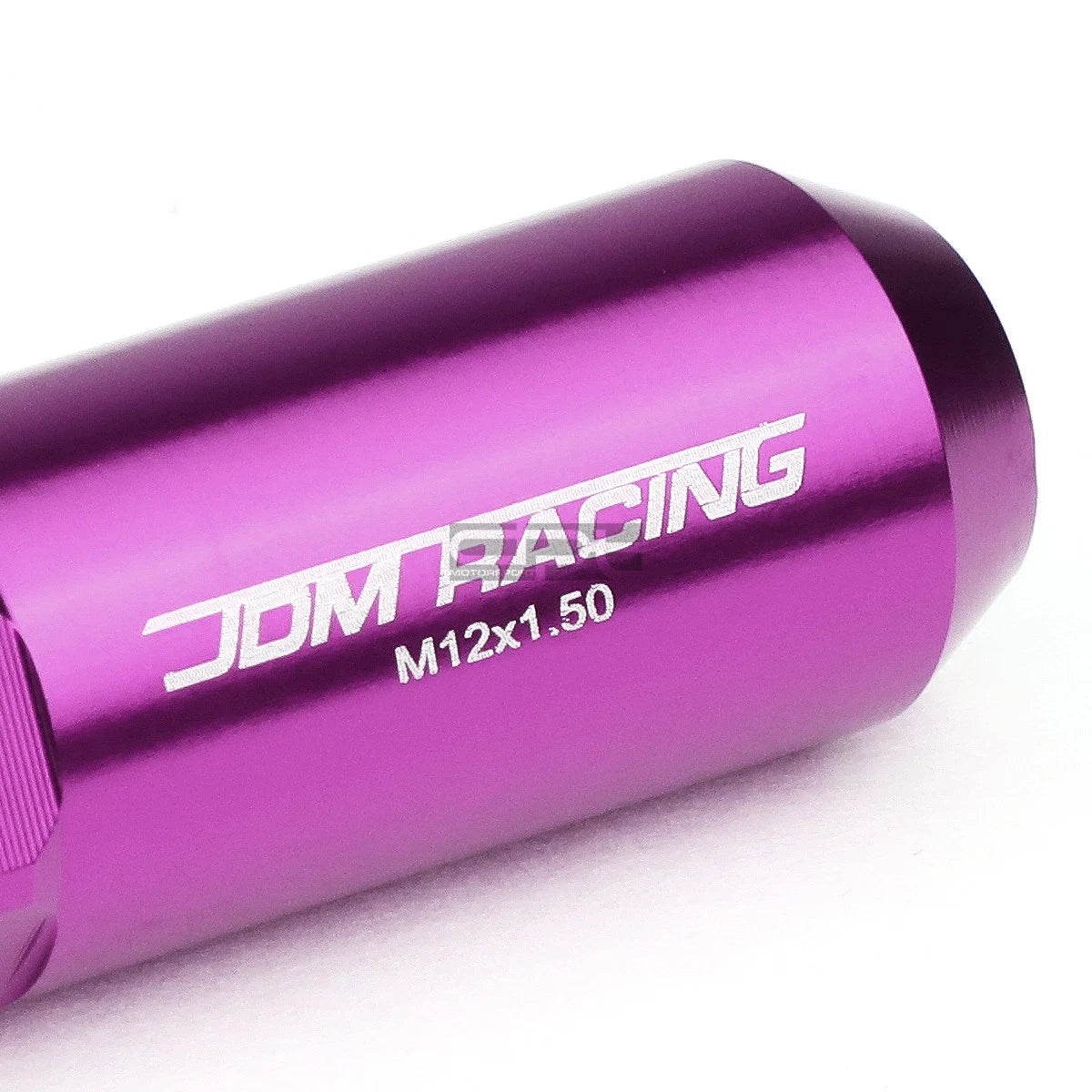 20X M12X1.5 90MM Tall 20MM OD Purple Aluminum Spike Cap Lug Nuts + Adapter