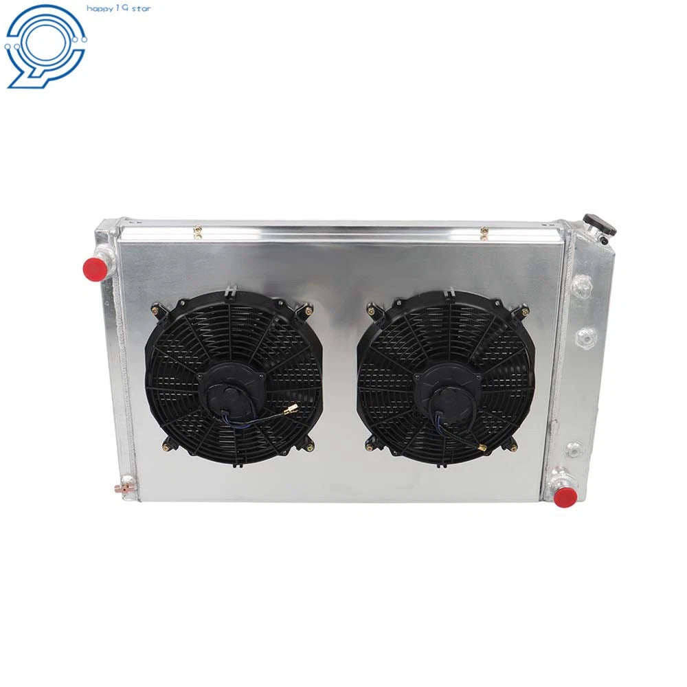 4 Row Radiator with Shroud Fan for Chevy C/K C10 C20 C30 K10 K20 (1973–1987)
