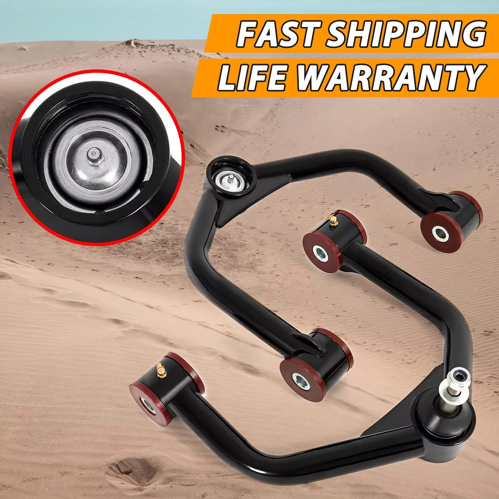 Set of 2 Front Upper Control Arms for Nissan Titan (2004–2015) Armada (2005–2019)