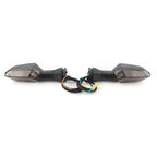 Pair Black Lens Motorcycle Rear Turn Signal Lights for Kawasaki Ninja (2013-2018)