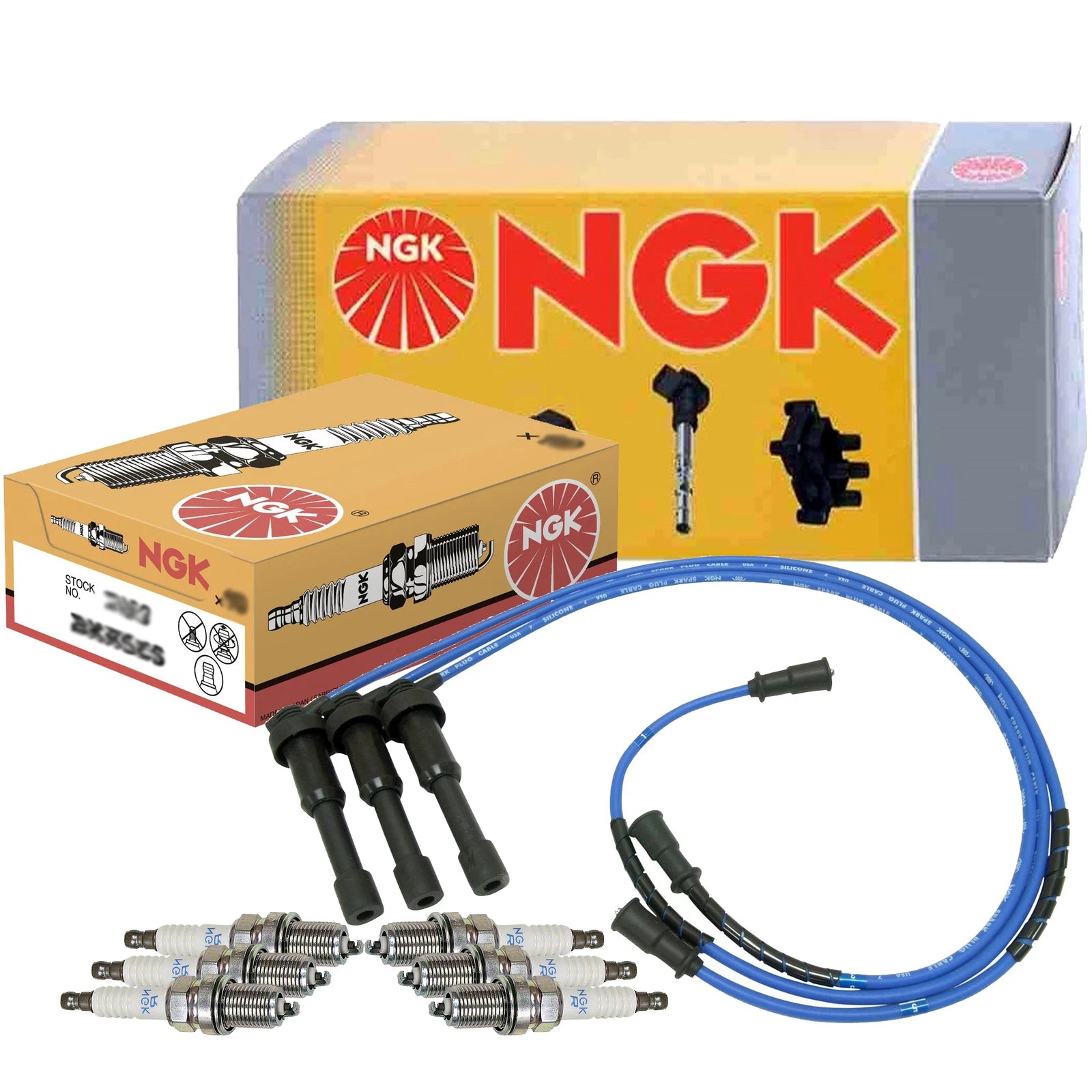 Set of 6 NGK Standard Spark Plugs for Kia Sorento 3.5 V6 (2003–2006)