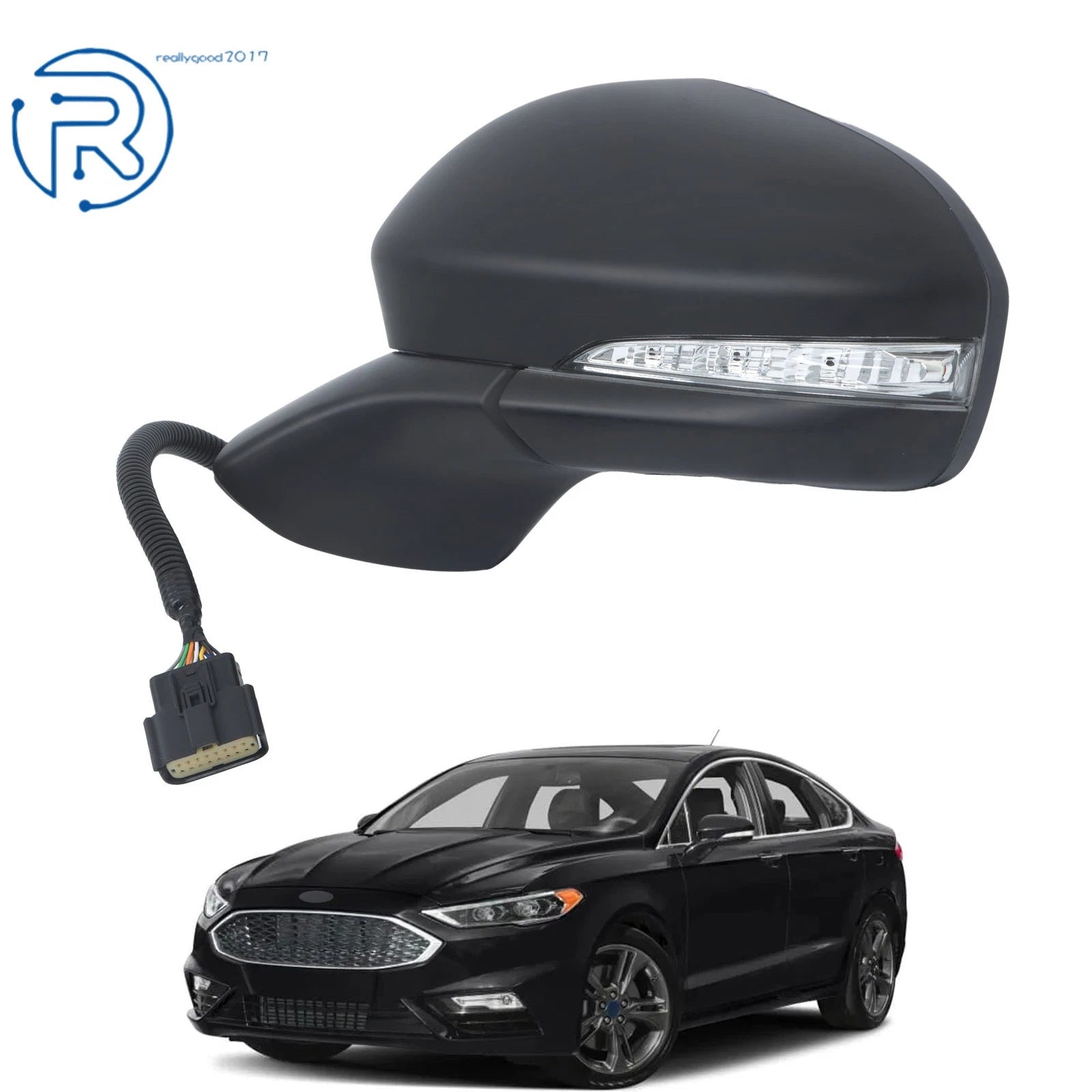 Driver Side Mirror for Ford Fusion (2018) - Memory Heated (14 Pin) LH FO1320544