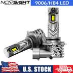 2X HB4 9006 LED Headlight Bulbs for High Low Beam (6500K, 20000LM)