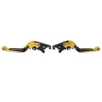 CNC Extendable Brake Clutch Levers for Yamaha YZF R3 R25 MT-03 (2015–2023) Gold