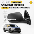 Side Mirror for Chevy Traverse (2018–2019) W/BSD, Camera, Turn Signal, 12Pin Right