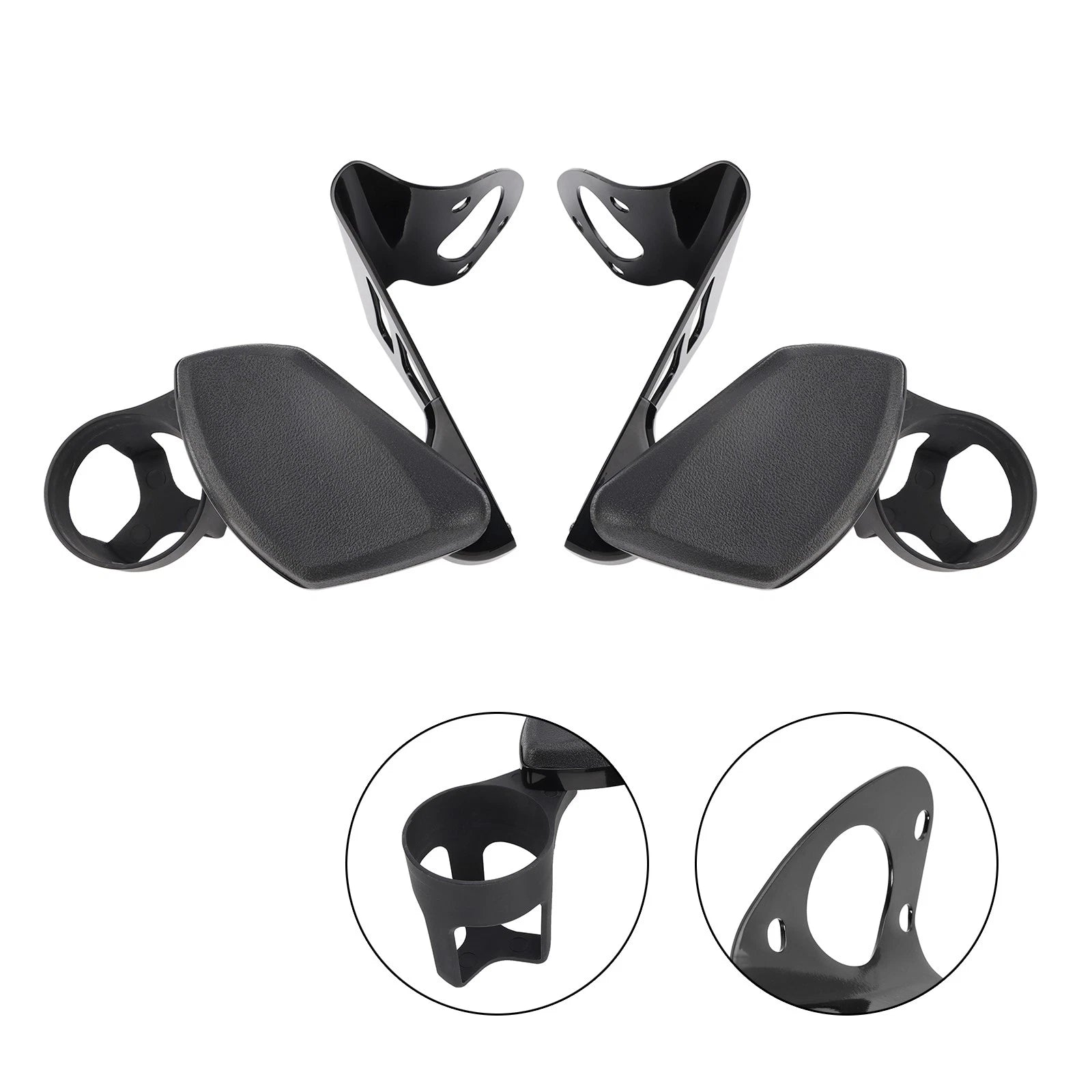 Passenger Armrest w/ Drink Holder for Electra Glide Road Glide (2014–2024)