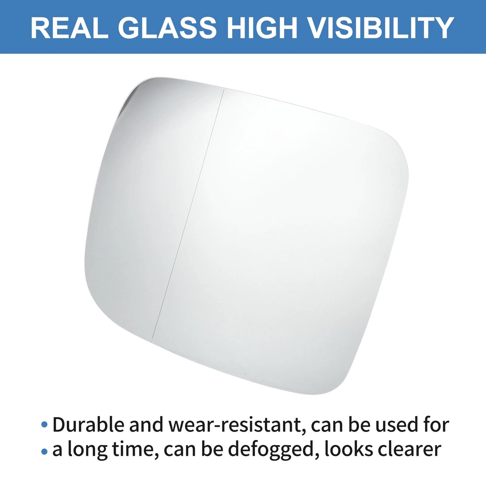 Right Side Wing Door Mirror Glass for VW Transporter T5, Caddy (2004–2015) No. 7E0853522