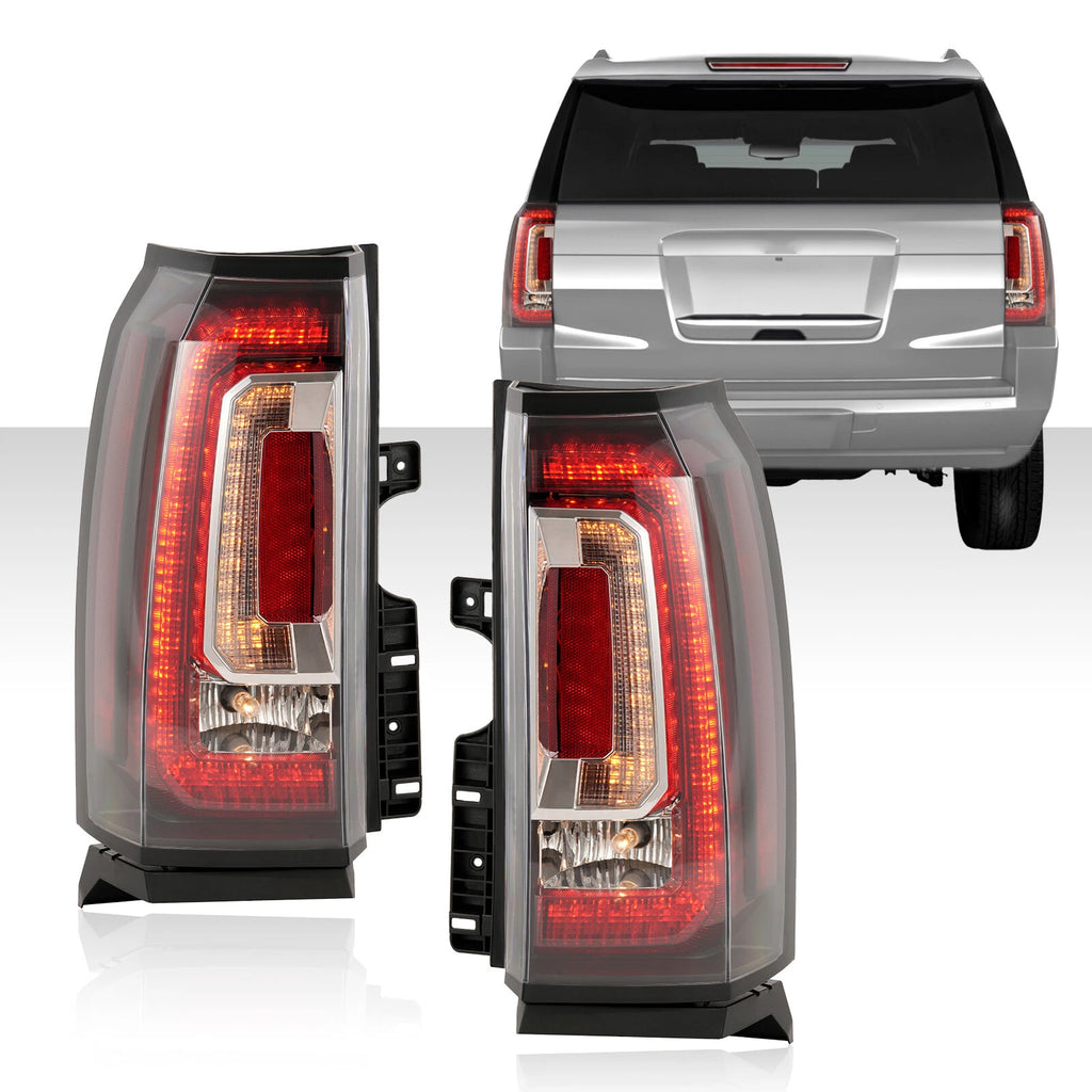 LED Tail Lights Pair for GMC Yukon & Yukon XL (2015–2020) #84536242 #84536243