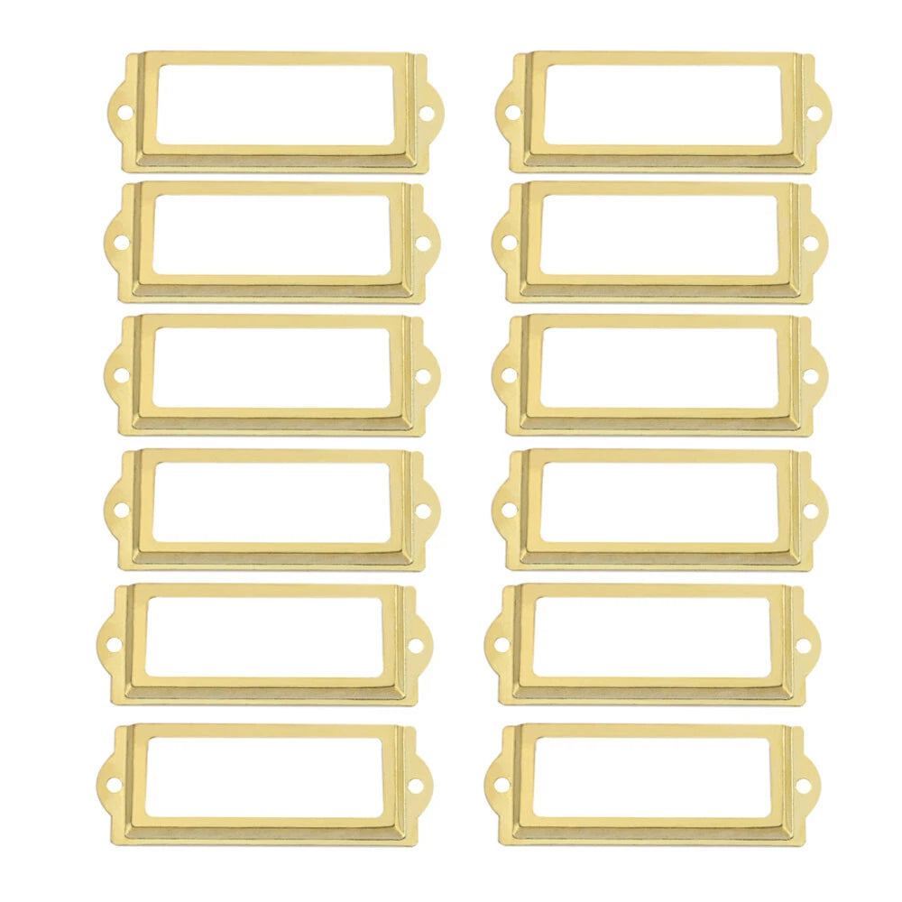 Drawer Cabinet Label Pull Handle 60x24mm (12/48pcs)