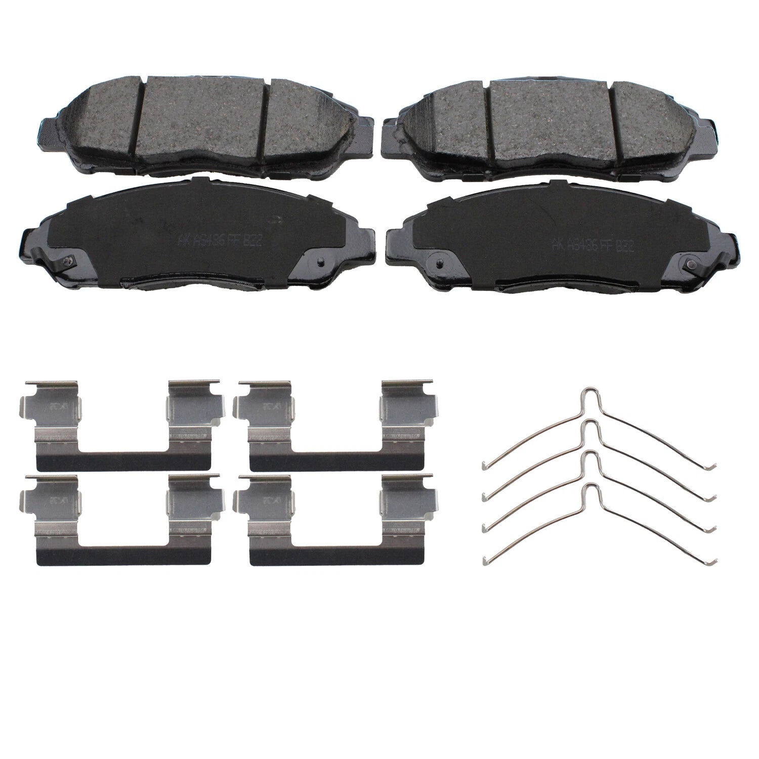 Set of 4 Akebono ProACT Ultra Front Ceramic Brake Pads for GMC Chevrolet Cadillac Buick