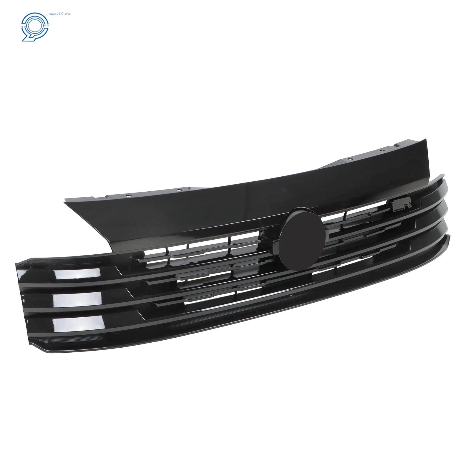 Front Bumper Upper Grille for Nissan Kicks SR (2025) Black Plastic