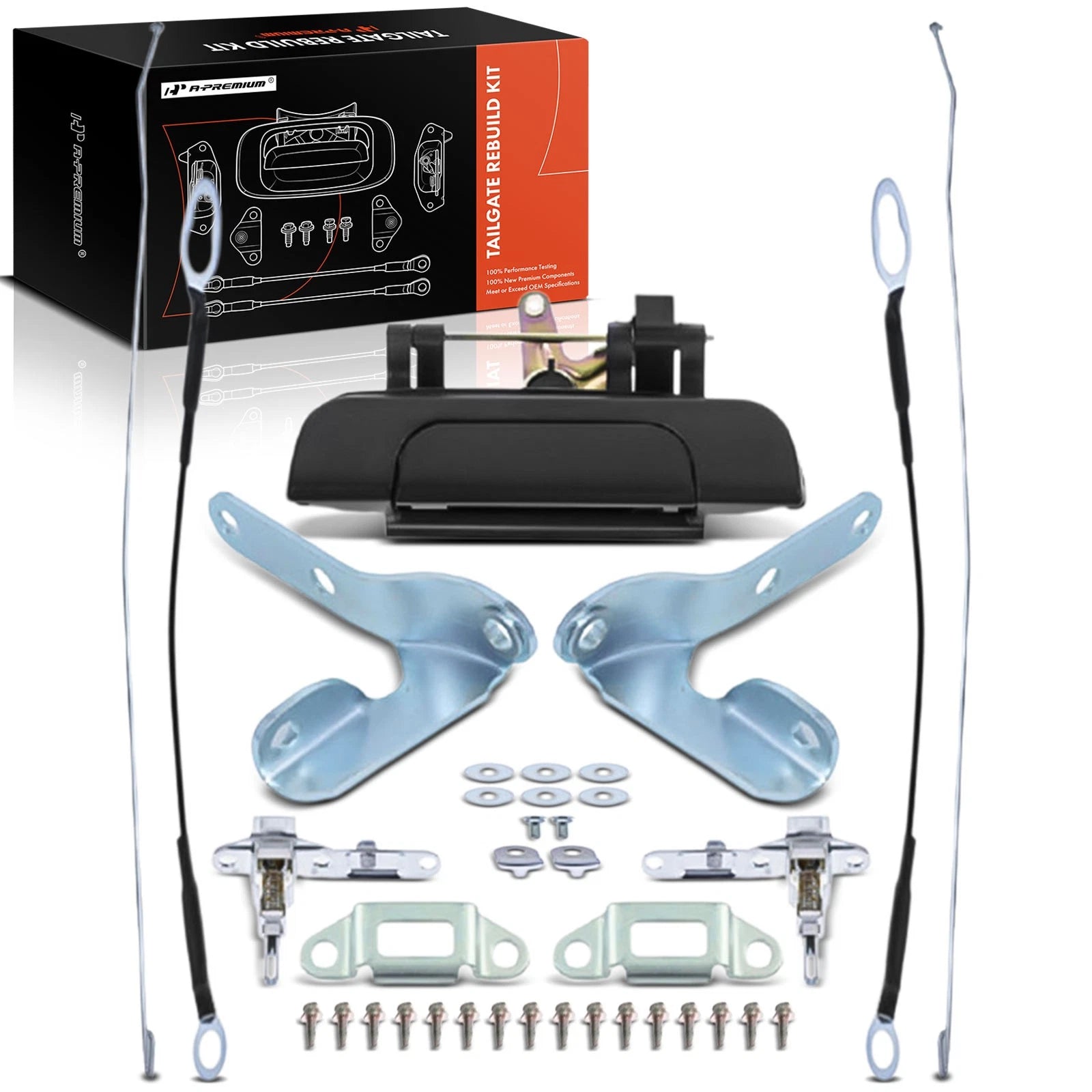 Tailgate Hardware Rebuild Kit with Cable & Rods for Toyota Tacoma (2005–2023)