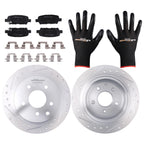 Rear Disc Brake Rotors and Ceramic Brake Pads for Nissan Altima (2002–2023)