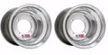 Set of 2 DWT .190 Polished Rear Wheels Rims 9x8 for Suzuki LT250 LT500 (1983–1990)