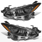 Full LED Halo Projector Headlights for Peterbilt 359 (1967–1987)