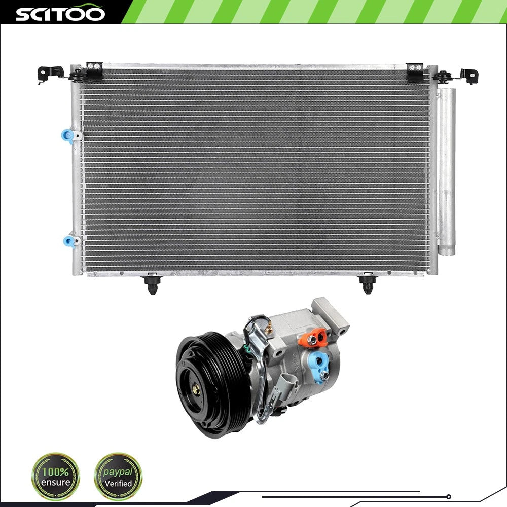 Condenser & Compressor for Toyota Camry (2002–2006) & Solara (2004–2008)