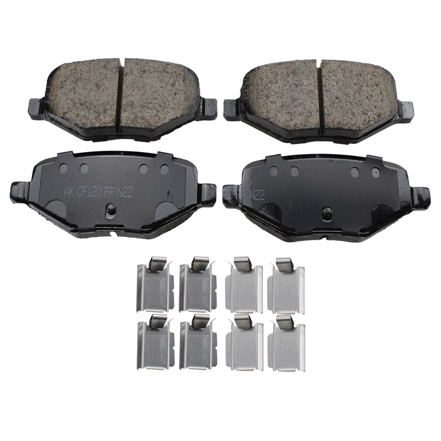 Akebono ProAct Rear Disc Brake Pads for Ford Edge Flex Explorer Lincoln MKT MKX (2007–2020)
