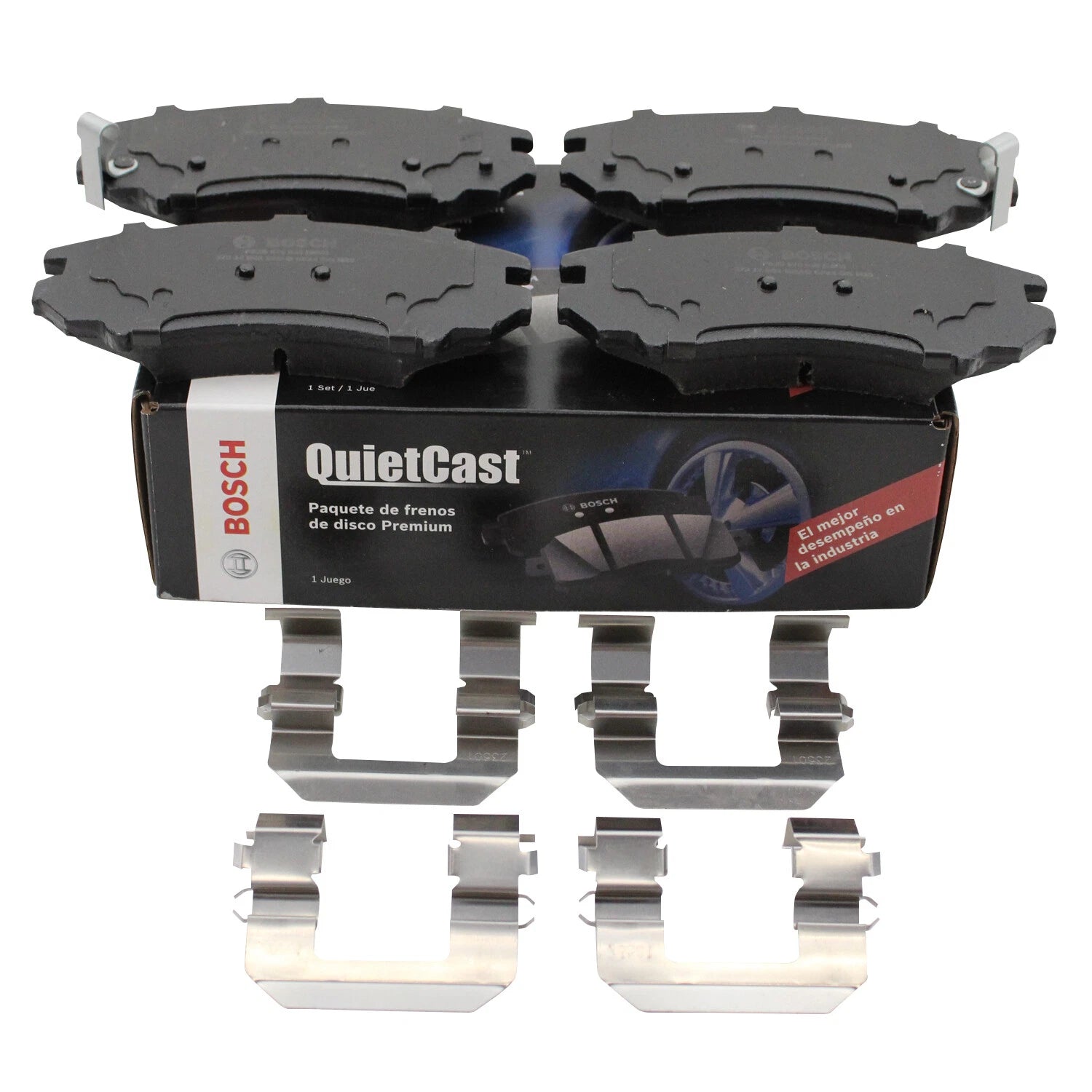 Set of 4 Bosch QuietCast Front Ceramic Brake Pads for Hyundai Sonata (2011–2019)