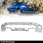Chrome Front Bumper for Ford Ranger (2019–2023) W/O Sensor Holes