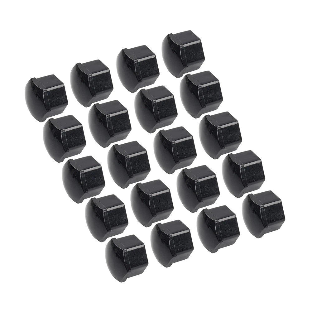 20Pcs 17mm Black Wheel Lug Nut Bolt Cover Caps for Audi