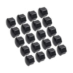 20Pcs 17mm Black Wheel Lug Nut Bolt Cover Caps for Audi