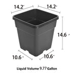 Set of 10 Reusable 10 Gallon Nursery Pots for Planting