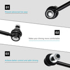2X Front Sway Bar End Links for Toyota RAV4 Prius Scion xB (2010-2020)