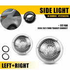 Set of 2 Side Fender Turn Signal Lights for Ford Transit Connect (2010–2021)