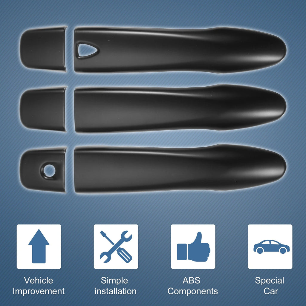 Set of 4 Door Handle Cover Trim for Nissan Rogue (2014–2019) Matte Black