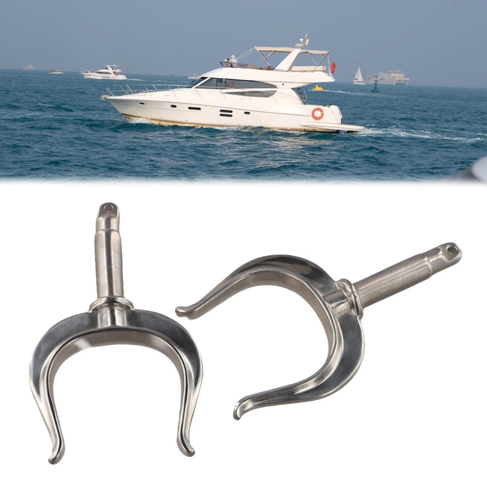 2 Pieces Stainless Steel Rowlock 316 for Row Boat Dinghy (Marine Grade)