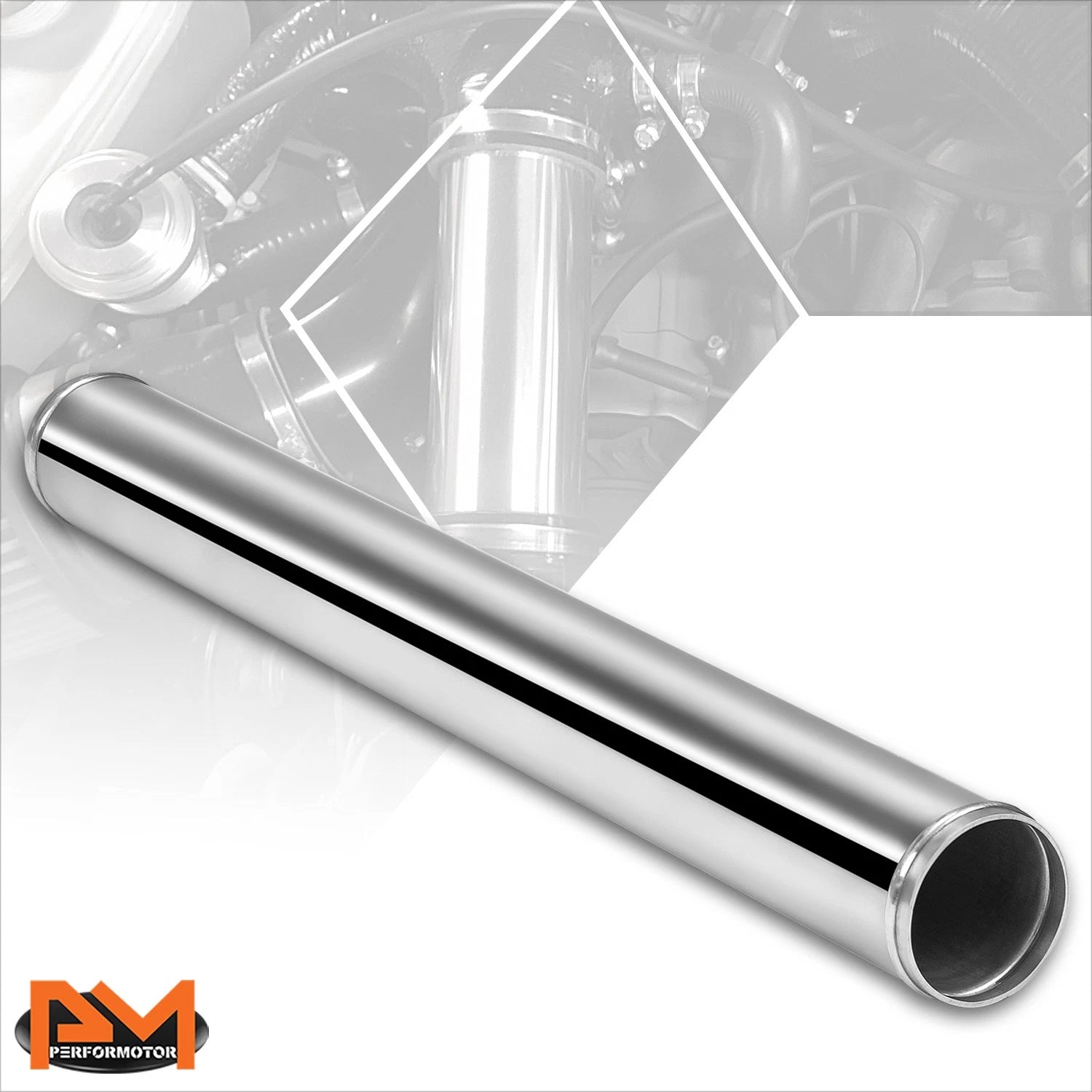 2.5" OD 9-Gauge Aluminum Intercooler Pipe for Universal Applications (N/A)