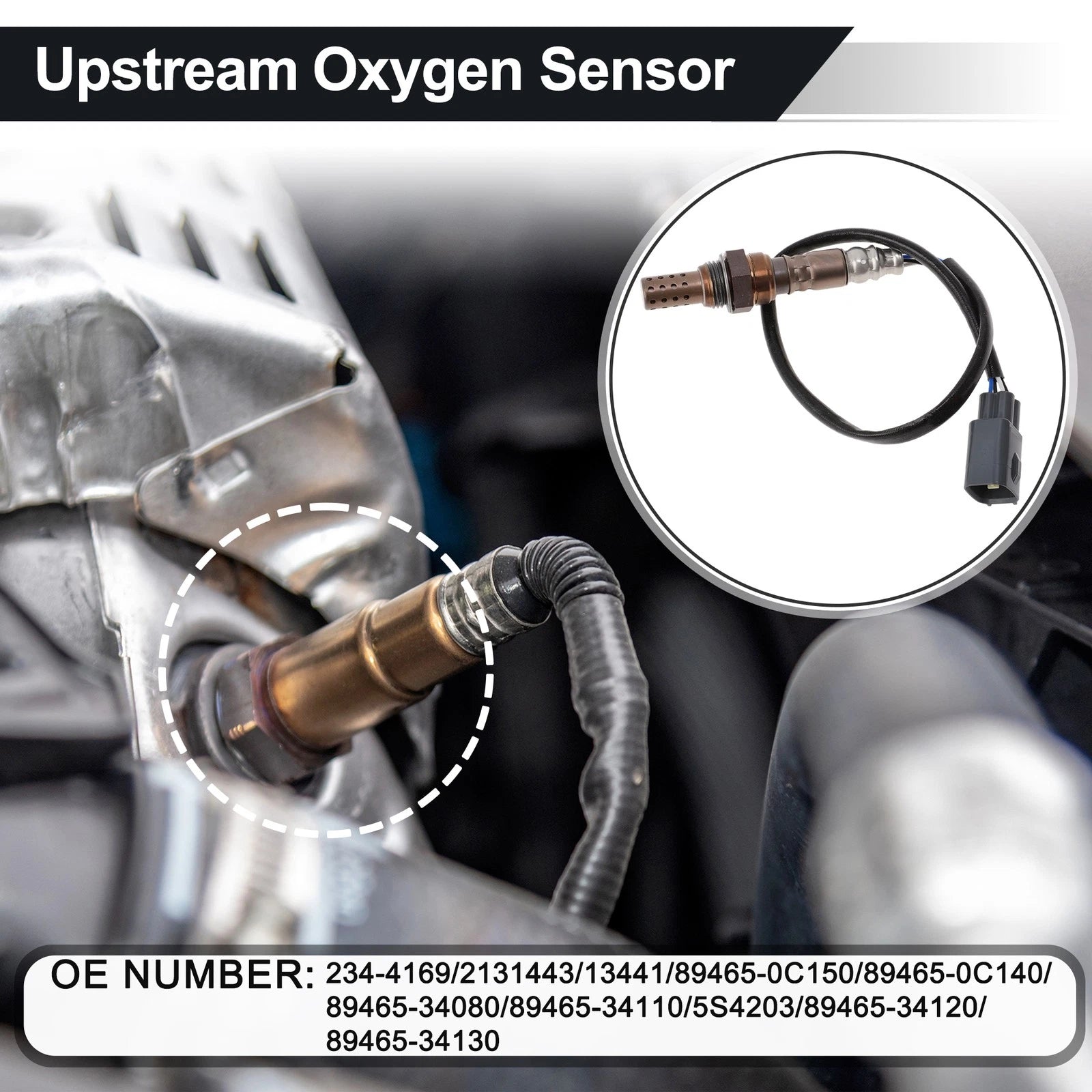 Upstream Oxygen Sensor for Toyota Land Cruiser 4.7L V8 (1998–2002) 234-4169
