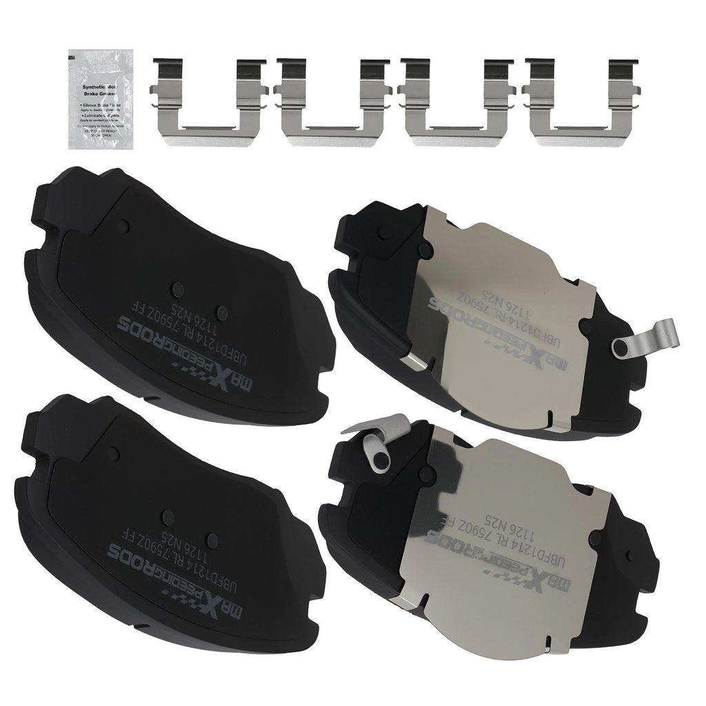 Set of 4 Front Ceramic Brake Pads for Buick Cascada (2016–2019) Regal (2011–2017)