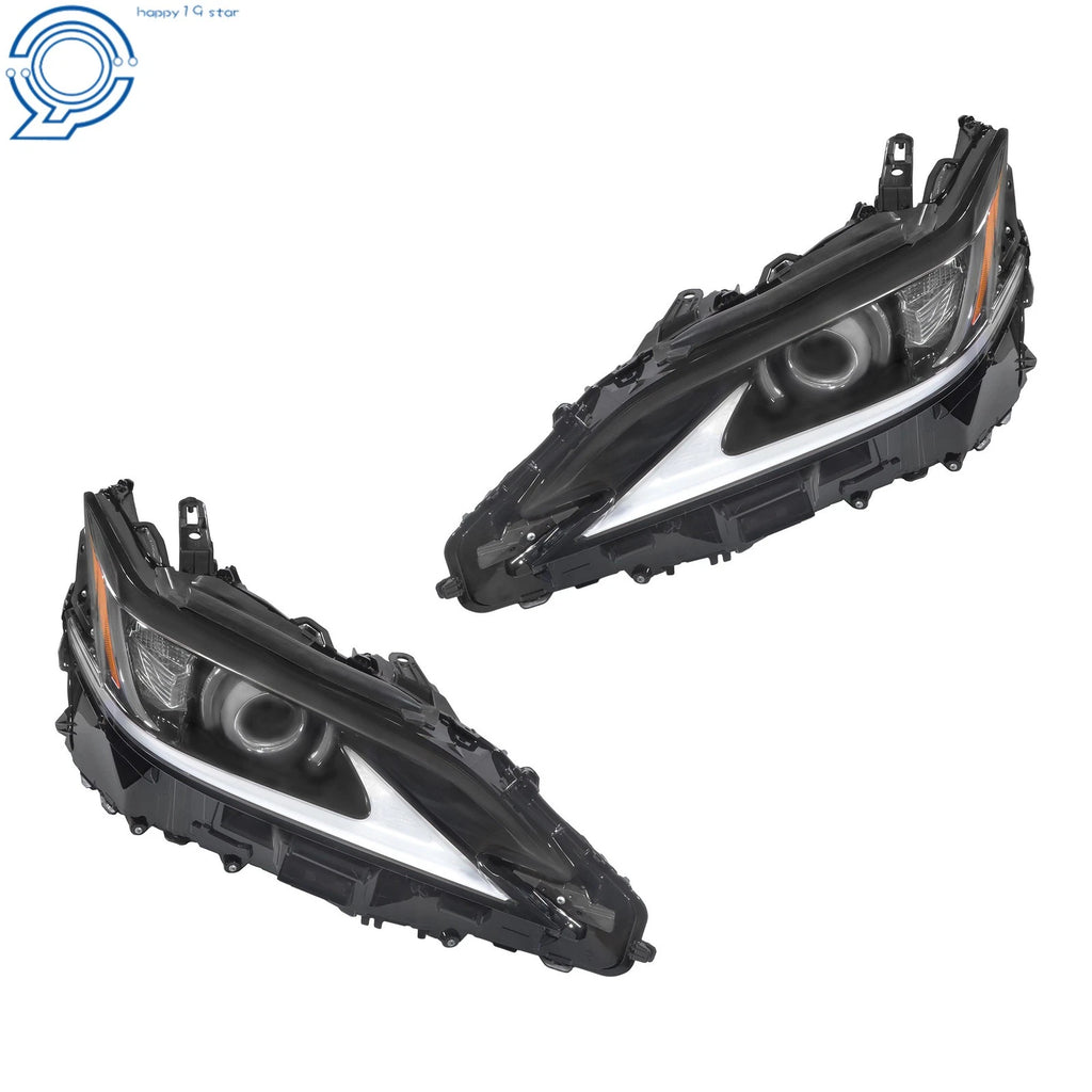 Set of 2 LED Headlights for Lexus ES350 (2019-2021) Chrome