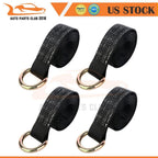Set of 4 Lasso Straps for Car Hauler Tow Truck Tire Wheel Tie