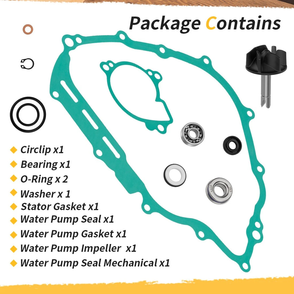 Water Pump Rebuild Kit for Yamaha Grizzly 550 700 (2007–2014)