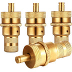 4 x Brass Tire Deflators Kit for Car SUV 6-30 PSI Air Valve Core