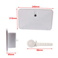Outdoor Faucet Shower Box Kit for RV Camper Trailer White