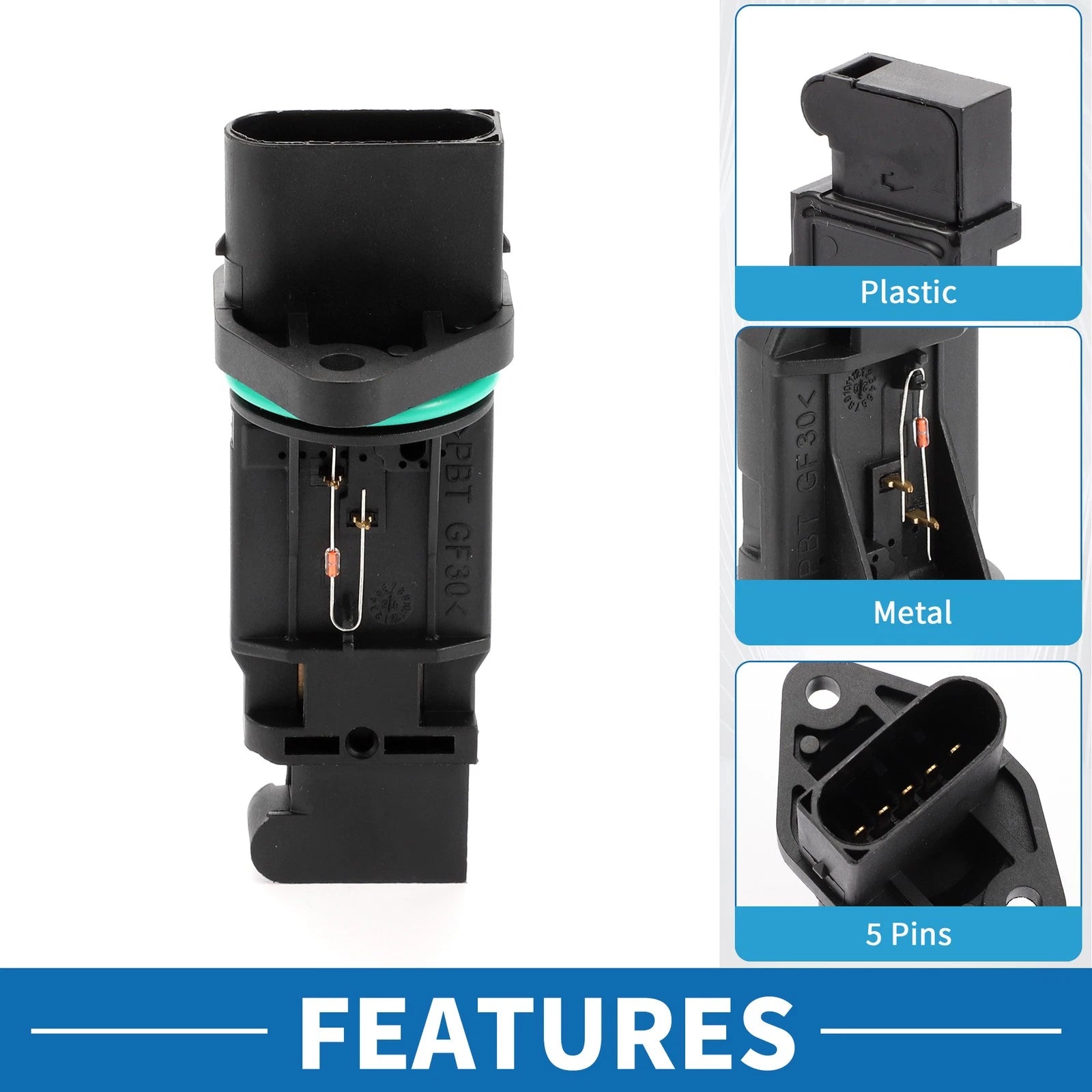 MAF Mass Air Flow Sensor ERR7171 for Volkswagen Jetta L4 2.0L (1999–2001)