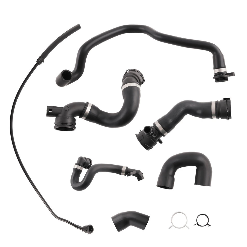 7 Hoses Radiator Coolant Pipe Kit for BMW E90 128i 328i N51 (2007–2011)