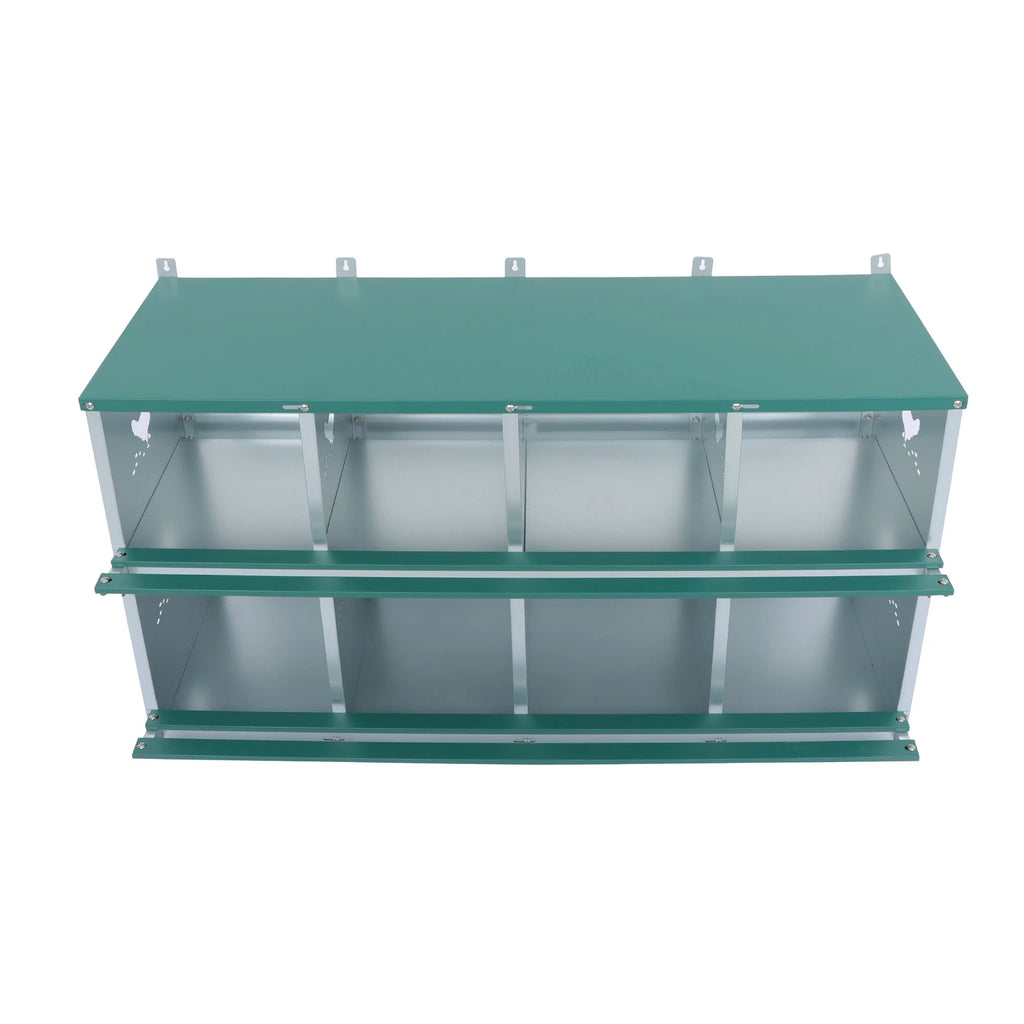 8 Hole Nesting Box for Chickens (Heavy Duty Metal)
