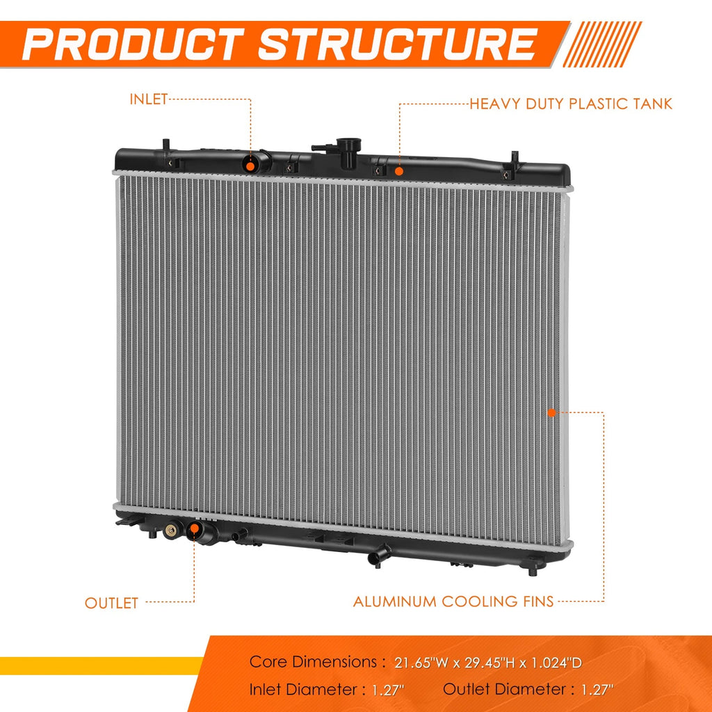 Aluminum Core Radiator for Chevy Equinox/GMC Terrain (2010–2017)