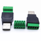 4-Pin Shielded Connector USB Adapter for Electrical Equipment (50/53mm)
