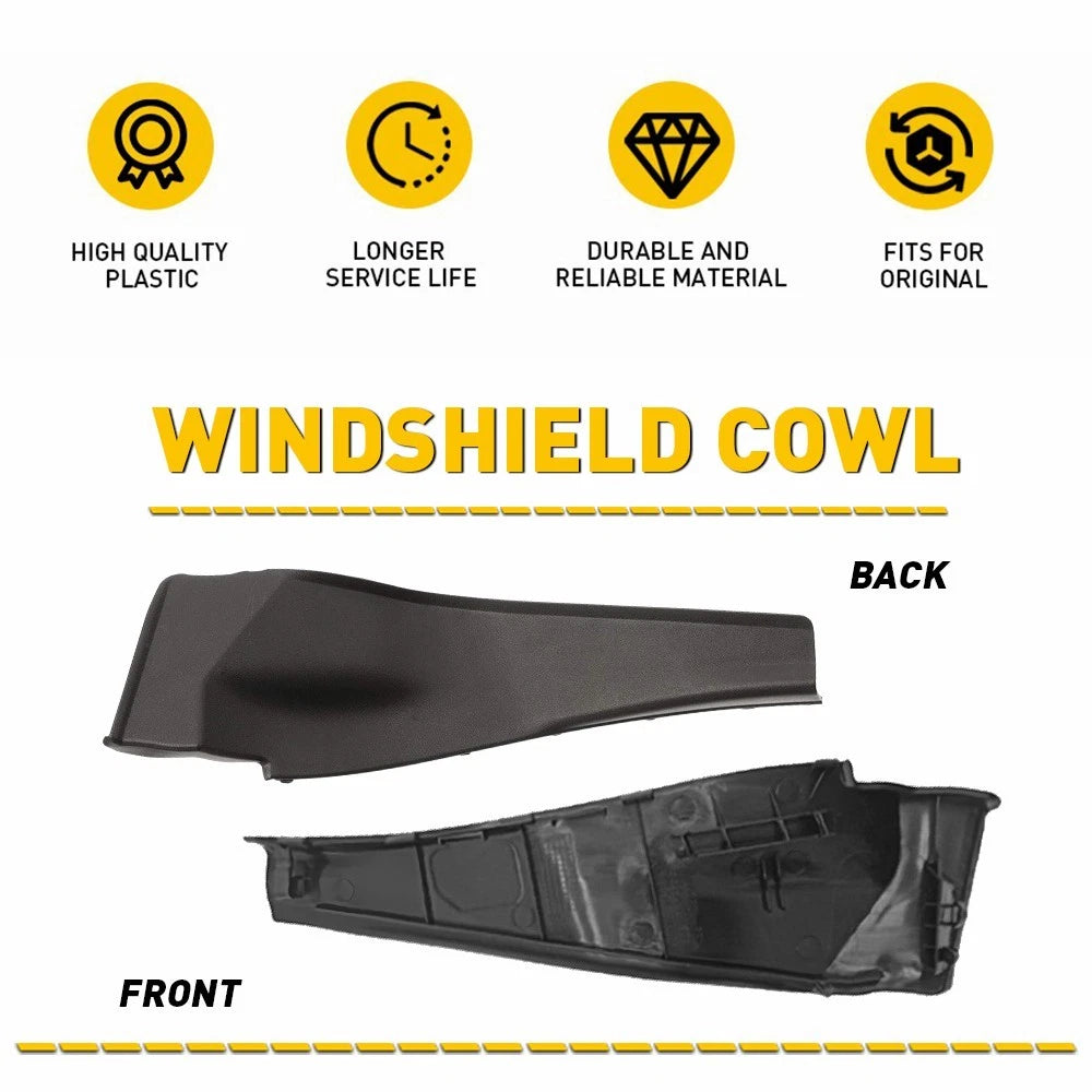 Set of 2 Corner Windshield Wiper Cowl Covers for Nissan Altima (2013–2016)