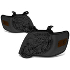 Pair of Smoked Housing Amber Corner Headlights for Ford Explorer (2006–2010)