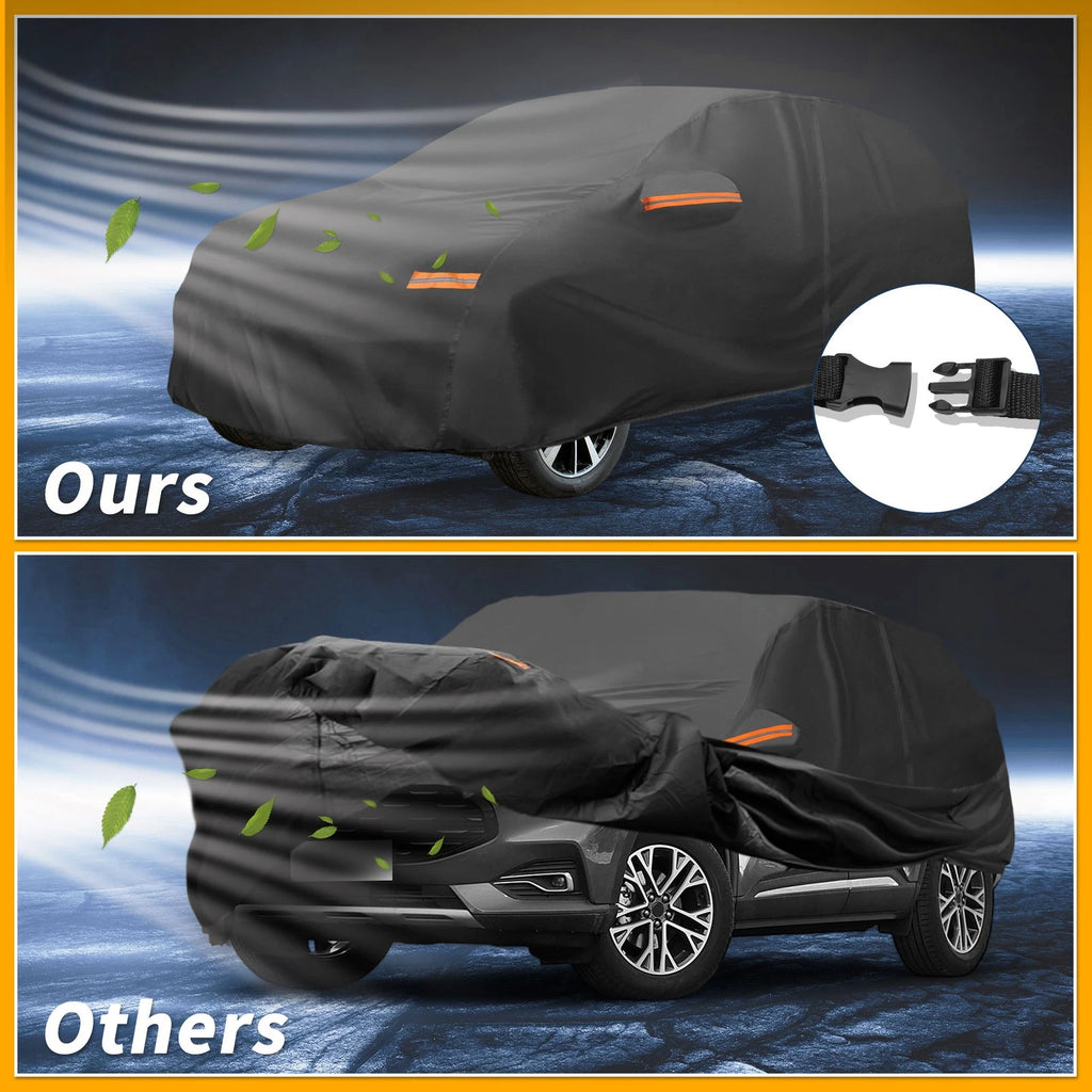 Car Cover Waterproof All Weather for Ford Escape (2013–2023) 190T-PU Zipper