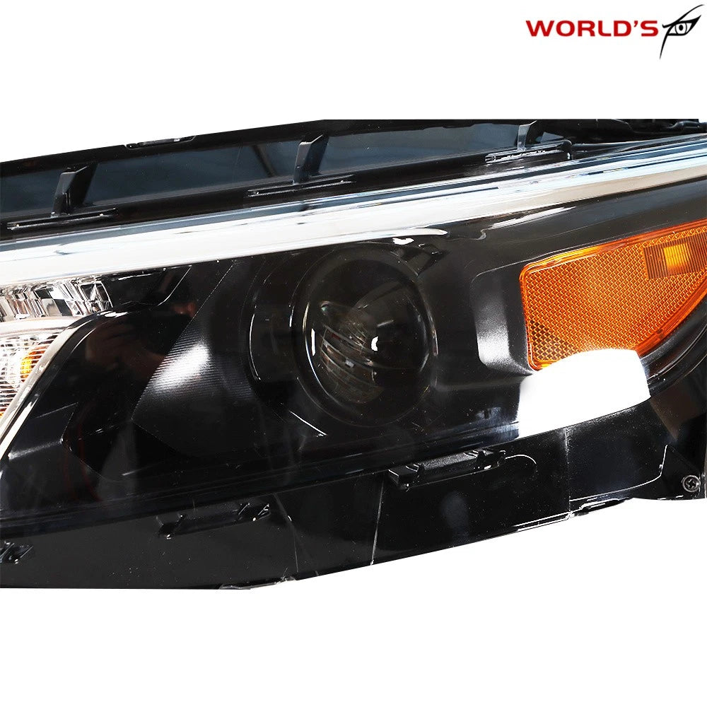 Headlight for Chevy Malibu (2016–2018) Halogen Black Clear Driver Side